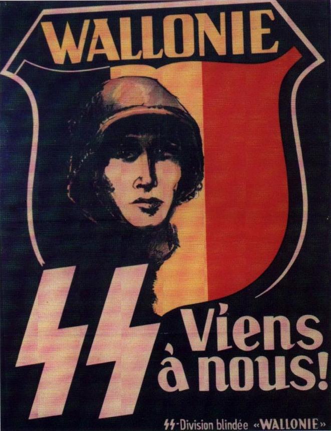 Insigne / emblème SS-Wallonie — document d'archive