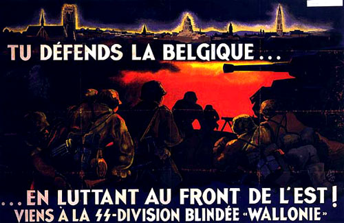 Affiche « You defend Belgium » — document de propagande